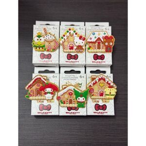 Loungefly Sanrio Hello Kitty & Friends Gingerbread House Enamel Pin COMPLETE Set